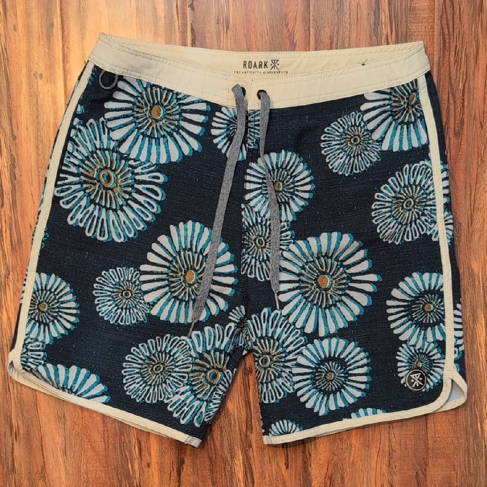 Roark Athletic Shorts Black and Blue